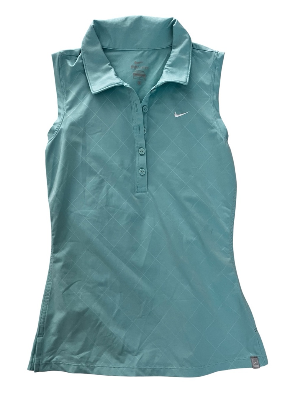 Nike Women's Sleeveless Polo Golf Tank Top - Aqua